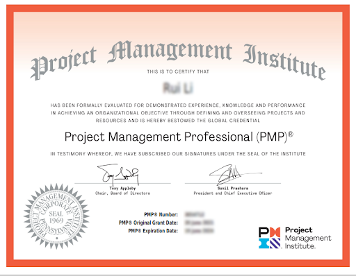 Ryan 手持 PMP 认证 & ITIL 认证，认证考取的过程对他而言也是一个有趣的自我项目管理
